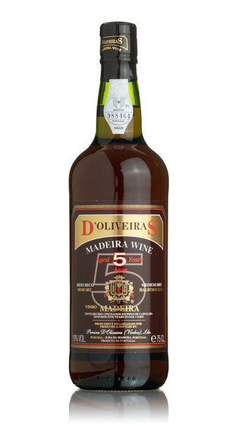 D'Oliveiras Madeira 5 Year Old Medium Dry 37.5cl