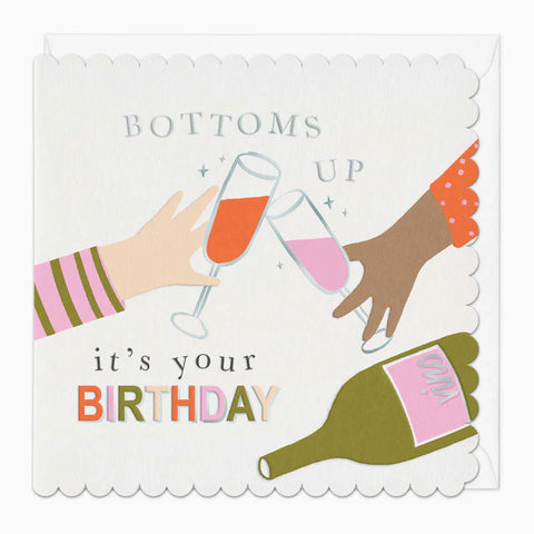Bottoms Up Birthday Card