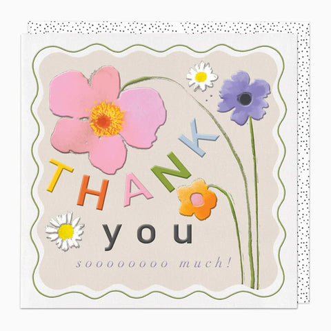Floral Cheers Thank You Card