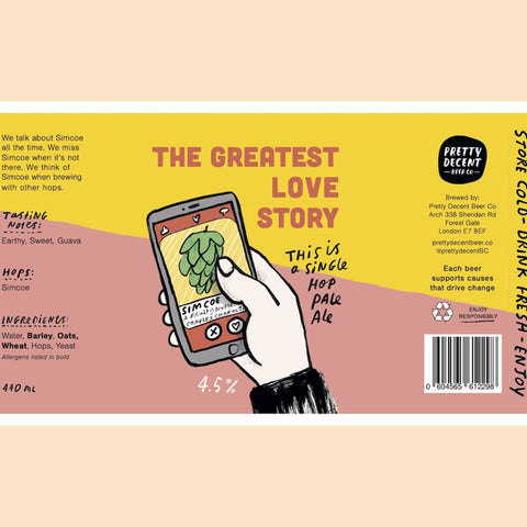 Pretty Decent Beer Co The Greatest Love Story - GF Pale Ale
