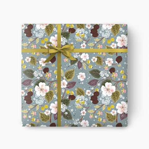 Celtic Forest Blackberries Wrapping Paper