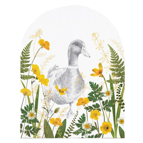 Pressed Flowers Duck