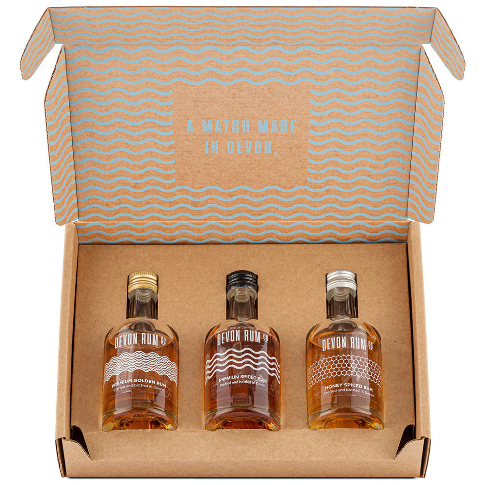 Devon Rum Gift Set 5cl x 3 The Wine Box