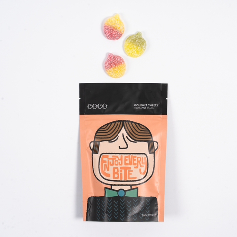 Sour Apple Sweets 100G (Pack of 12)