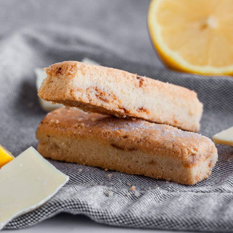 White Chocolate & Lemon Shortbread - Yorkshire Biscuits