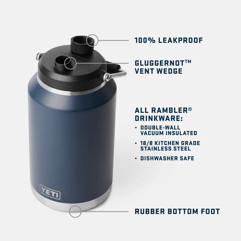 YETI Rambler Gallon (3.7L) Jug - Navy