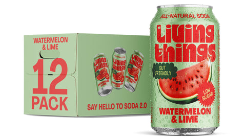 Watermelon & Lime Prebiotic Soda - Living Things