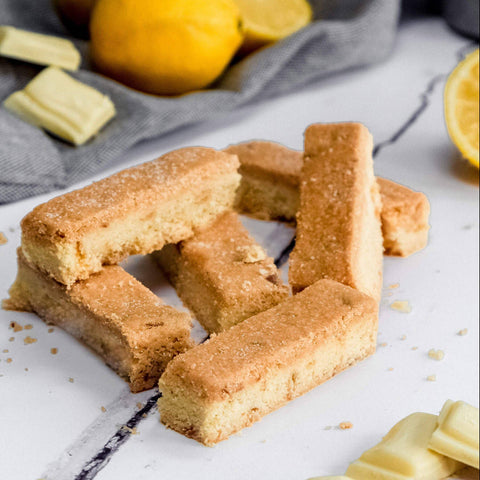 White Chocolate & Lemon Shortbread - Yorkshire Biscuits
