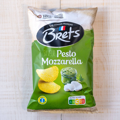 Brets Pesto mozzarella crisps 125g