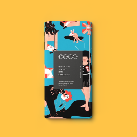 Isle of Skye Sea Salt Dark Chocolate Bar 80g