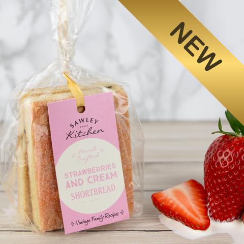 Strawberries and Cream Shortbread - Yorkshire Biscuits