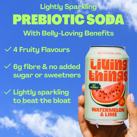 Watermelon & Lime Prebiotic Soda - Living Things