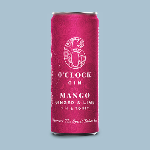 6 O'Clock Mango Ginger & Lime Gin & Tonic 250ml