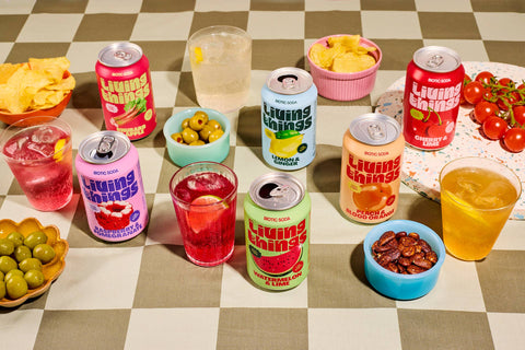 Raspberry & Pomegranate Prebiotic Soda - Living Things