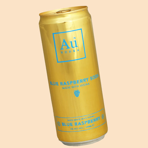 AU Vodka Blue Raspberry Pre-Mixed Can 330ml