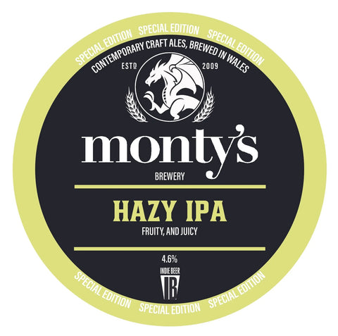 Monty's Brewery Hazy IPA 5L Mini Keg