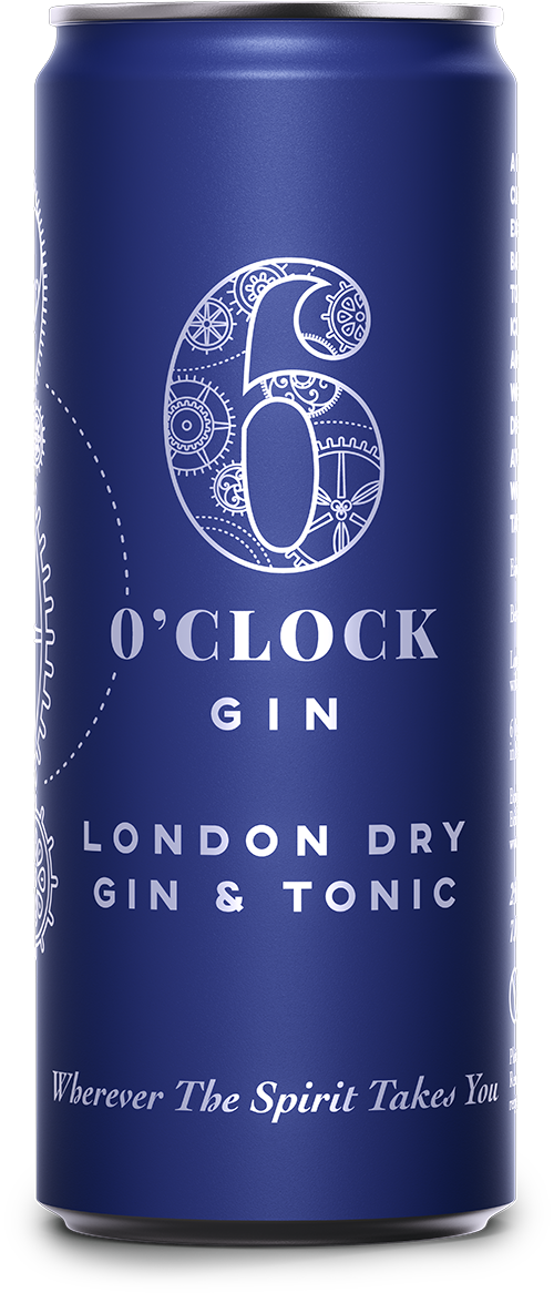 6 O'Clock London Dry Gin & Tonic Premixed Can 250ml