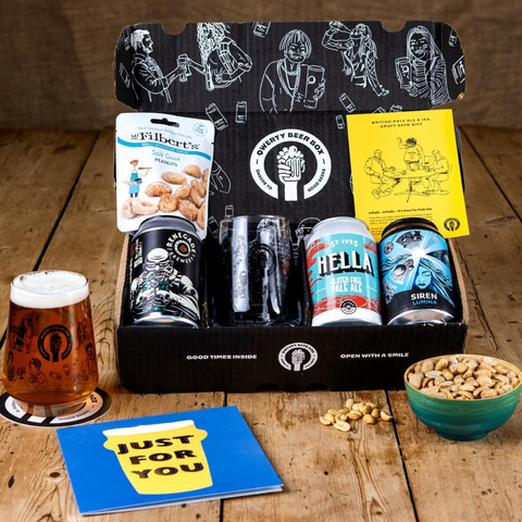 QWERTY Gift Pack Pale Ale x 3 330ml cans plus glass & snack