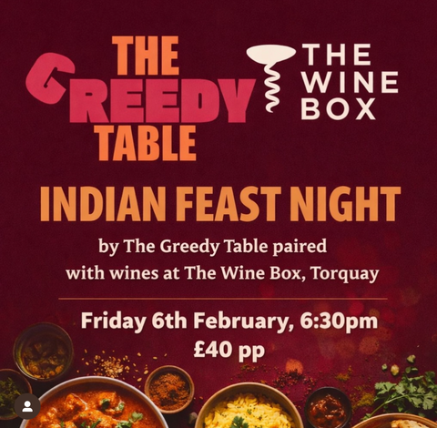 Indian Curry & Wine Feast Night Friday 6th February 18:30