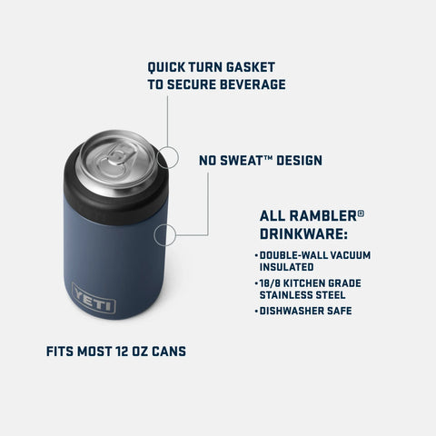 YETI Rambler 330ml Colster Can Insulator - Stainless Steel