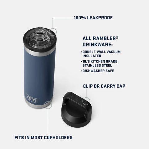 YETI Rambler 18oz Bottle with Chug Cap - Royal Blue