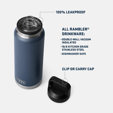 YETI Rambler 36oz with Chug Cap - Tropical Pink
