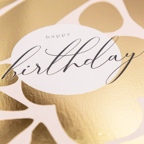 LN006 - Golden Splendour Birthday Luxury Card