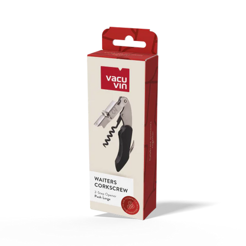Vacu Vin Push Waiter's Corkscrew Large - Black