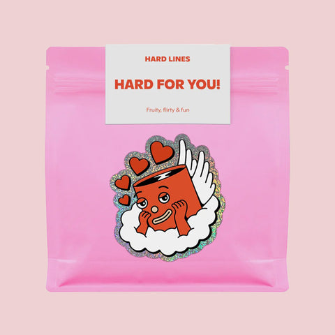 Hard Lines Valentines Coffee Beans 250g