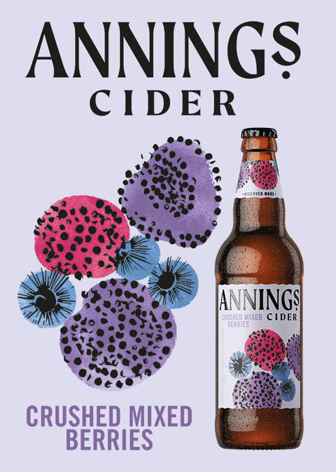 Annings Mixed Berries Cider 4% 500ml
