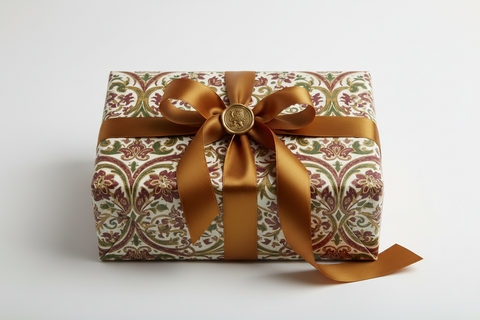 old wrapping paper instead of silver