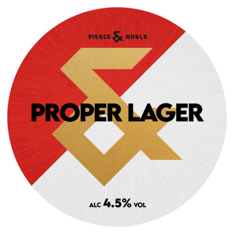 Fierce & Noble 'Proper Lager' 500ml