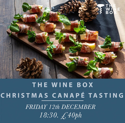 The Wine Box Christmas Canapé Tasting Friday 12th December 18:30