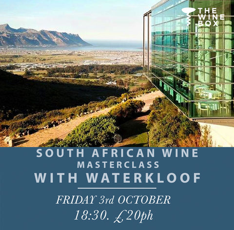 South African Masterclass with Waterkloof Wines: Friday 3rd October 18:30